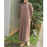 モカ | 起毛カットタックスリーブワンピース | axes femme