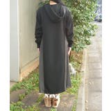 配色パーカーワンピース | axes femme | 詳細画像3