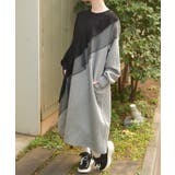 アシメフリルバイカラーワンピース | axes femme | 詳細画像8 