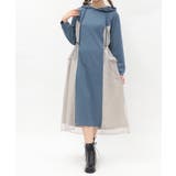 グレー | 切替パーカーワンピース | axes femme