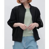 黒 | バルーンスリーブブルゾン | axes femme