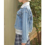 異素材レイヤードデニムジャケット | axes femme | 詳細画像2 