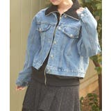 異素材レイヤードデニムジャケット | axes femme | 詳細画像4 