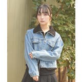 異素材レイヤードデニムジャケット | axes femme | 詳細画像5 