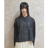 デニムビッグシャツ | axes femme | 詳細画像4