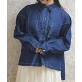 インディゴ | デニムビッグシャツ | axes femme