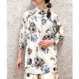 生成り | 花柄タックブラウス | axes femme