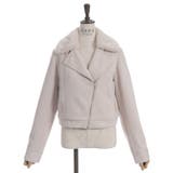 ファー襟カットスエードコート | axes femme | 詳細画像18 