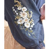チュール×フラワー刺繍プルオーバー | axes femme | 詳細画像4