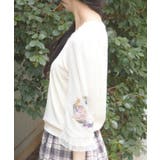 チューリップ刺繍七分袖プルオーバー | axes femme | 詳細画像2 