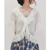 レースフリルボレロ風トップス | axes femme | 詳細画像1