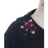 フラワーリボン刺繍ニットカーディガン | axes femme | 詳細画像16 