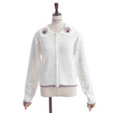 フラワーリボン刺繍ニットカーディガン | axes femme | 詳細画像20 