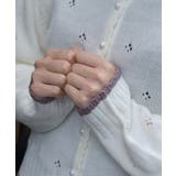 フラワーリボン刺繍ニットカーディガン | axes femme | 詳細画像4 