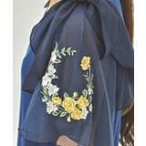 チュール×刺繍フレア袖プルオーバー | axes femme | 詳細画像7