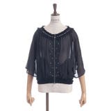 黒 | フレア袖シアーブルゾン | axes femme