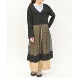黒 | UVカットレース切替カーデ | axes femme
