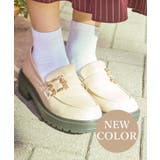 ベージュ | バックルデザインローファー | axes femme