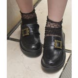 黒 | バックルデザインローファー | axes femme