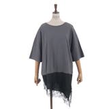 レースドッキングＴシャツ | axes femme | 詳細画像1 