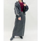 カットスエードジップスカート | axes femme | 詳細画像6