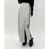 グレー | カットスエードジップスカート | axes femme