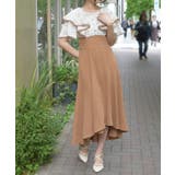 オレンジ | フリルドッキングワンピ | axes femme