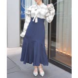 紺 | ボウタイドッキングワンピース | axes femme