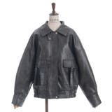 ファー付合成皮革ブルゾン | axes femme | 詳細画像15 