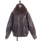 ファー付合成皮革ブルゾン | axes femme | 詳細画像20 