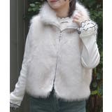 ミックスファーベスト | axes femme | 詳細画像1 