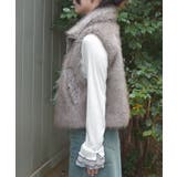 ミックスファーベスト | axes femme | 詳細画像2 