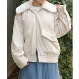 生成り | ファー襟コーデュロイコート | axes femme