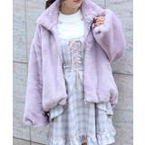 ピンク | ラビットライクファーコート | axes femme