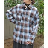 チェック柄ロングシャツ | axes femme | 詳細画像4