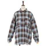 チェック柄ロングシャツ | axes femme | 詳細画像5