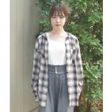 フード付きチェックシャツ | axes femme | 詳細画像4