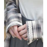 フード付きチェックシャツ | axes femme | 詳細画像6