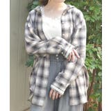 フード付きチェックシャツ | axes femme | 詳細画像8
