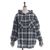 フード付きチェック柄シャツ | axes femme | 詳細画像17