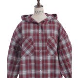 フード付きチェック柄シャツ | axes femme | 詳細画像5