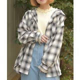生成り | フード付きチェックシャツ | axes femme