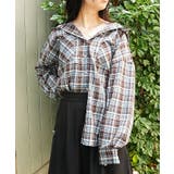 フード付シアーチェックシャツ | axes femme | 詳細画像10 