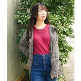 フード付シアーチェックシャツ | axes femme | 詳細画像13 