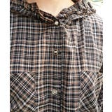 フード付シアーチェックシャツ | axes femme | 詳細画像6 