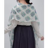 ブーケ柄プリントストール | axes femme | 詳細画像4 