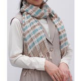 チェック柄プリントストール | axes femme | 詳細画像1 