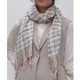 チェック柄プリントストール | axes femme | 詳細画像2 