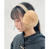 ベージュ | 折り畳みエコファーイヤーマフ | axes femme