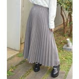 カットスエードプリーツスカート | axes femme | 詳細画像1